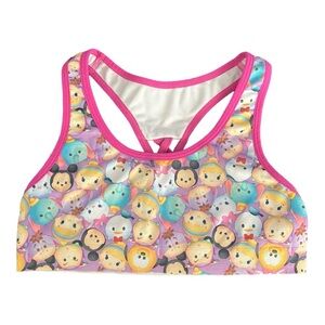 Disney Tsum Tsum Sports Bra - Girls Size 10/12 - Used, Good Condition